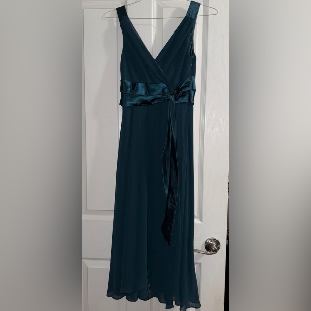 Evan Picone Teal Maxi Dress